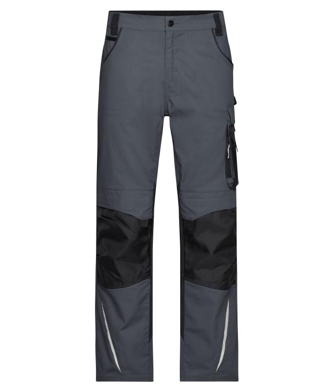 Workwear Pants - STRONG - in Carbon/black mit Logo-Vorschau – Vorderseite